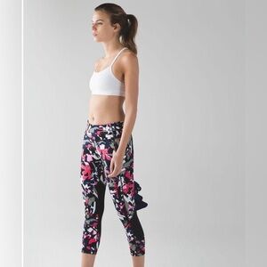 Lululemon Pace Rival Crop 22" Leggings Pop Cut Boom Juice Sculpt Lux Size 4